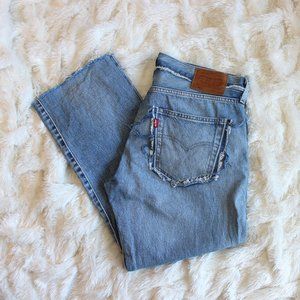 Levi’s 501 Button Fly Raw Hem Denim